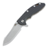 Hinderer XM-18 3,5" Skinner Containment Series sulankstomas peilis, black/green