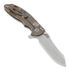 Hinderer XM-18 3,5" Skinner Containment Series sulankstomas peilis, black/green