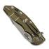 Hinderer XM-18 3.5 Skinny Harpoon Spanto folding knife, Magnacut, Stonewash Bronze, olive drab