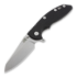Hinderer XM-18 3.5 Skinny Sheepsfoot 折叠刀, stonewash, 黑色