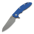 Hinderer XM-18 3.5 Skinny Sheepsfoot 折叠刀, working finish, 藍色