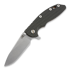 Hinderer XM-18 3,5" Slicer sulankstomas peilis, black/green G10/Ti bronze