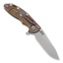 Coltello pieghevole Hinderer XM-18 3,5" Slicer, brown G10/Ti bronze