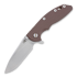 Hinderer XM-18 3,5" Slicer sulankstomas peilis, FDE G-10/Ti bronze