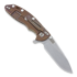 Hinderer XM-18 3,5" Slicer sulankstomas peilis, Sand G-10/Ti bronze