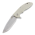 Coltello pieghevole Hinderer XM-18 3,5" Spanto, grey/Ti battle finish