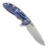 Coltello pieghevole Hinderer XM-18 3,5" Spearpoint, grey/Ti blue