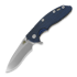 Hinderer XM-18 3.5 Tri-Way Recurve Stonewash, Blue/Black