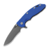 Hinderer XM-18 3.5 Tri-Way Recurve Working Finish, Blue