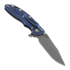 Hinderer XM-18 3.5 Tri-Way Skinny Harpoon Spanto Battle Blue sulankstomas peilis, juoda