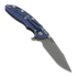 Hinderer XM-18 3.5 Tri-Way Skinny Harpoon Spanto Battle Blue 折叠刀, 黑色