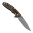 Hinderer XM-18 3.5 Tri-Way Skinny Harpoon Spanto Battle Bronze 折叠刀, 綠色
