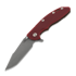 Hinderer XM-18 3.5 Tri-Way Skinny Harpoon Spanto Battle Bronze 折叠刀, 红色