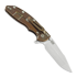 Hinderer XM-18 3.5 Tri-Way Skinny Harpoon Spanto Stonewash Bronze 折叠刀, 黑色