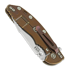 Hinderer XM-18 3.5 Tri-Way Skinny Harpoon Spanto Stonewash Bronze sulankstomas peilis, žalia