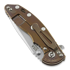 Coltello pieghevole Hinderer XM-18 3.5 Tri-Way Spanto, sw bronze, verde