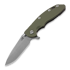 Coltello pieghevole Hinderer XM-18 3.5 Tri-Way Spearpoint, battle bronze, verde