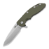 Hinderer XM-18 3.5 Tri-Way Spearpoint 折叠刀, stonewash, 綠色