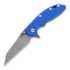 Coltello pieghevole Hinderer XM-18 3,5" Wharncliffe Fatty, Bronze Ti, blu