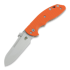 Hinderer XM-18 Slippy Sheepsfoot sulankstomas peilis, stonewash, oranžinėnge