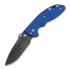 Hinderer XM-18 Slippy Slicer sulankstomas peilis, stonewash DLC, mėlyna