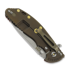 Hinderer XM-24 4.0 S45VN Slicer Hollow Tri-Way Battle Bronze sulankstomas peilis, Red G10