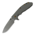 Hinderer XM-24 4.0 S45VN Slicer Hollow Tri-Way Battle Light Blue sulankstomas peilis, Grey G10