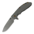 Hinderer XM-24 4.0 S45VN Slicer Hollow Tri-Way Battle Light Blue 折叠刀, Grey G10