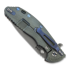 Hinderer XM-24 4.0 S45VN Slicer Hollow Tri-Way Battle Light Blue sulankstomas peilis, Textured Walnut