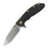Coltello pieghevole Hinderer XM-24 4.0 S45VN Slicer Hollow Tri-Way Double Anodized, Black Micarta
