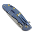 Coltello pieghevole Hinderer XM-24 4.0 S45VN Slicer Hollow Tri-Way Stonewash Blue, Burgundy Micarta