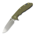 Hinderer XM-24 4.0 S45VN Slicer Hollow Tri-Way Stonewash Blue 折叠刀, OD Green G10