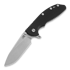 Hinderer XM-24 4.0 Skinny Slicer sulankstomas peilis, stonewash, juoda