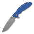 Hinderer XM-24 4.0 Tri-Way Spanto sulankstomas peilis, working finish, mėlyna