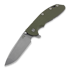 Coltello pieghevole Hinderer XM-24 4.0 Tri-Way Spanto, working finish, verde
