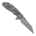 Coltello pieghevole Hinderer XM-24 4" Wharncliffe, working finish TI, nero
