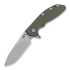 Hinderer XM-24 Skinny Slicer sulankstomas peilis, stonewash, od green