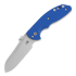 Hinderer XM Slippy Sheepsfoot sulankstomas peilis, mėlyna