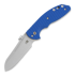 Coltello pieghevole Hinderer XM Slippy Sheepsfoot, blu