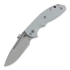 Hinderer XM Slippy Slicer sulankstomas peilis, pilka