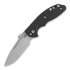Coltello pieghevole Hinderer XM Slippy Slicer, stonewashed, nero