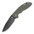 Coltello pieghevole Hinderer XM Slippy Spanto, stonewashed DLC, verde