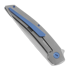 Hog House Knives Model-T Gen2 blue accents folding knife