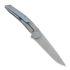 Hog House Knives Model-T Gen2 light blue accents 折り畳みナイフ