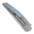 Hog House Knives Model-T Gen2 light blue accents folding knife
