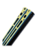 Hom Design Chimera V2 balisong, Aqua/Gold Anodized Ti, Carbon Fiber