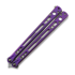 Hom Design Chimera V2 balisong, Purple Anodized Ti, White/Tifanny Blue G-10