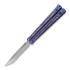 Hom Design Chimera V2 perhosveitsi, Purple/Blue Anodized Ti, Jade G-10/CF