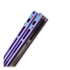 Hom Design Chimera V2 balisong, Purple/Blue Anodized Ti, Jade G-10/CF