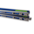 Hom Design Chimera V2 balisong, Stonewashed Ti/Blue & Yellow G-10